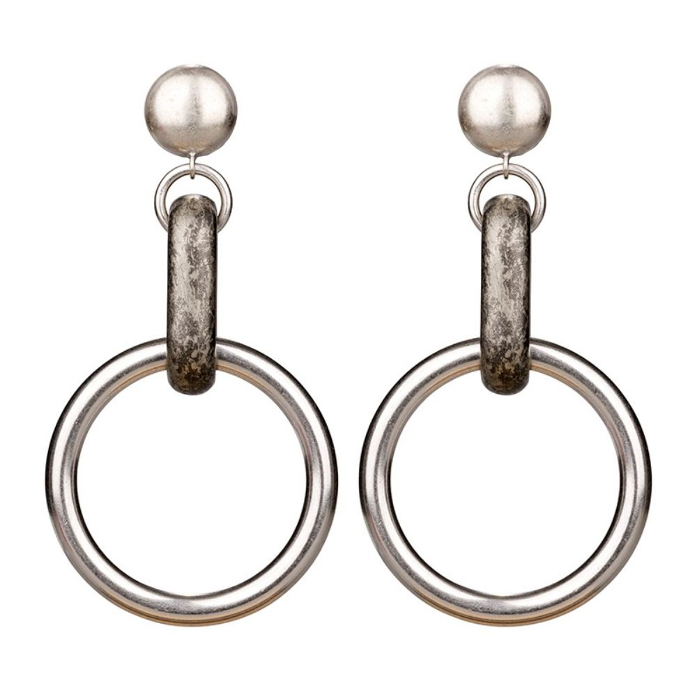 CAMPS & CAMPS | Oorhangers antique silver